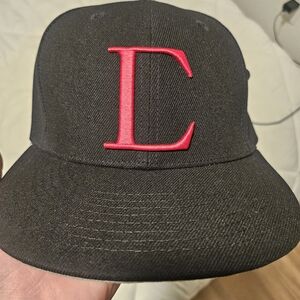 Civil Regime X Onepiece Anime 7 1/4 Black Snapback Hat with Red Embroidered 'C'